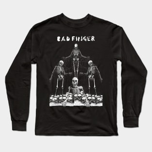 Skull Finger Controller Long Sleeve T-Shirt